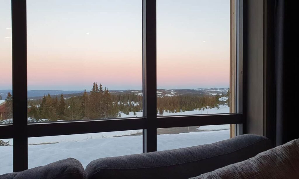 Visningshytte, utsikt